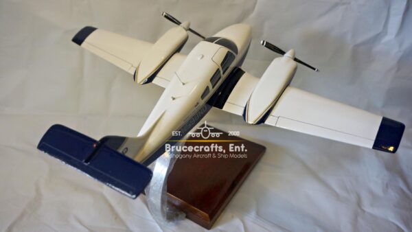 Model of Piper PA-44 Seminole with detailed craftsmanship.